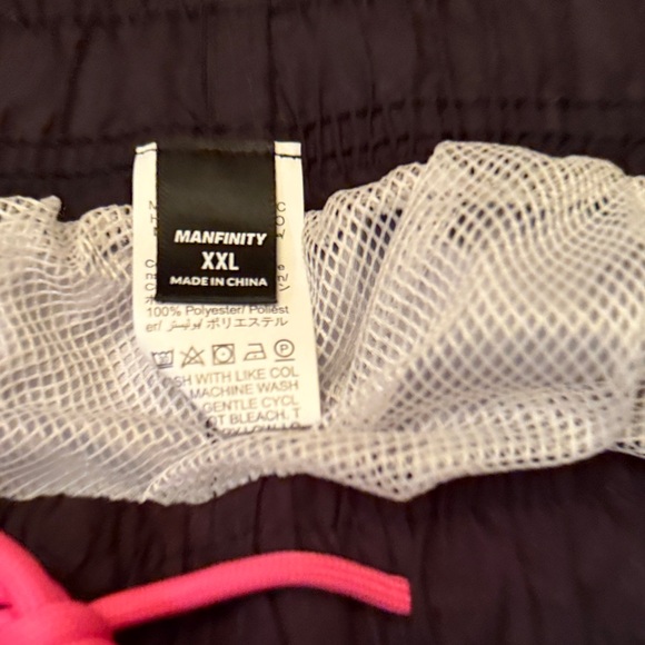 Gradient Pink Swim Shorts with Palm Tree Design XXL NEW - Picture 9 of 10